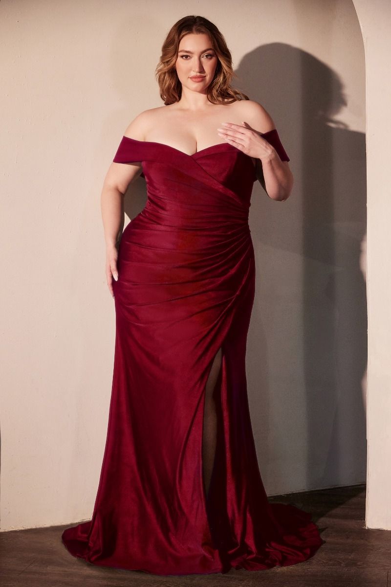 Stretch Spandex Off The Shoulder Curve Dress