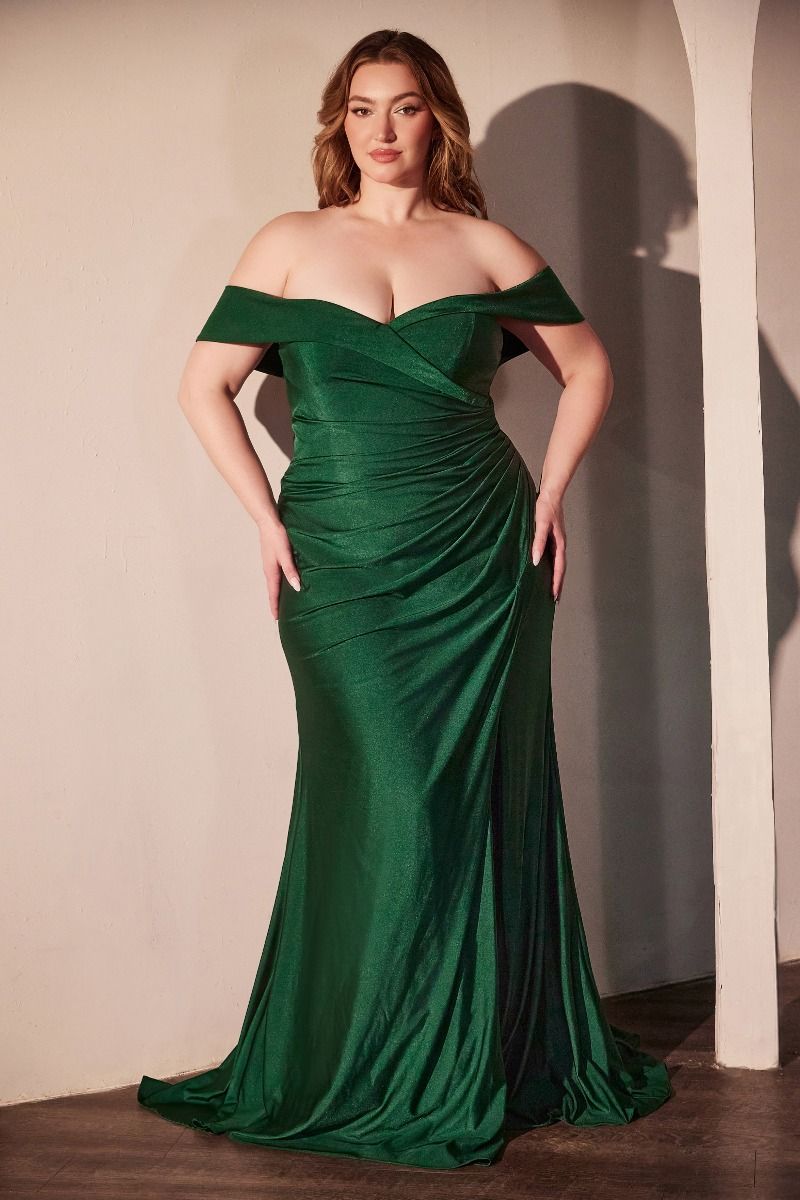 Stretch Spandex Off The Shoulder Curve Dress