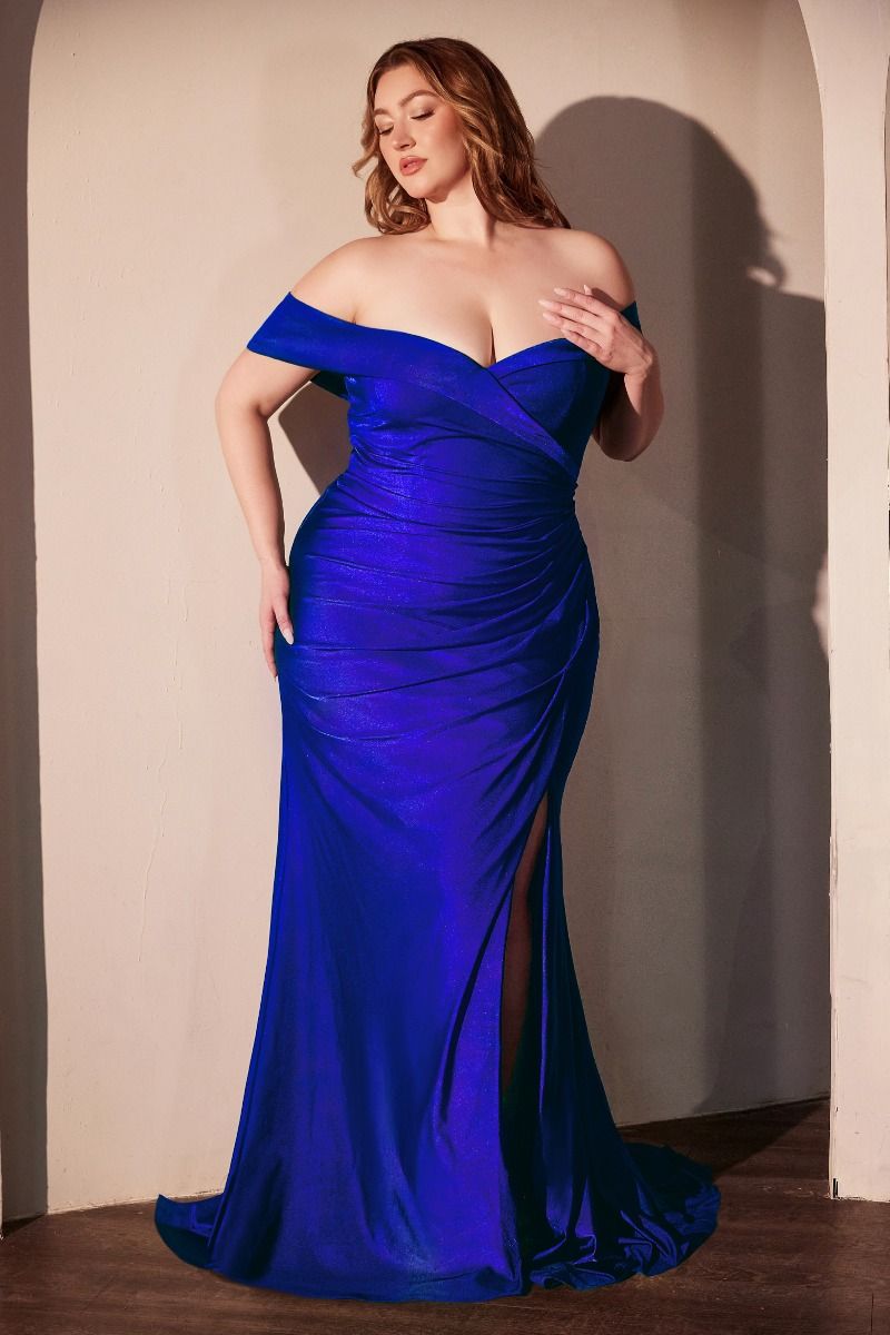 Stretch Spandex Off The Shoulder Curve Dress