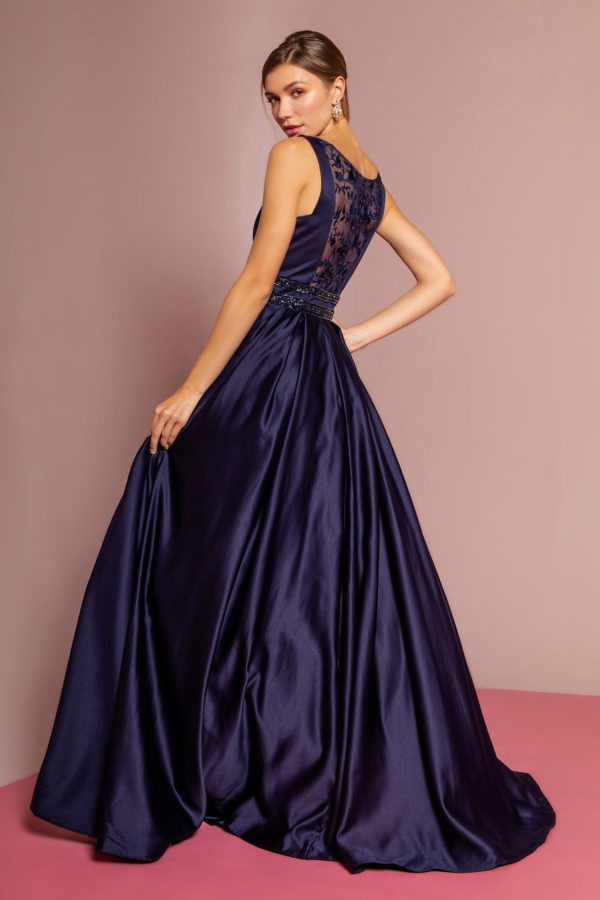 Lustrous Fit and Flared A-Line Dress by Elizabeth K
