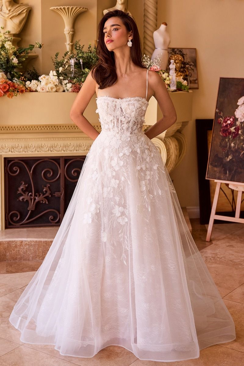 Layered Lace Wedding Gown