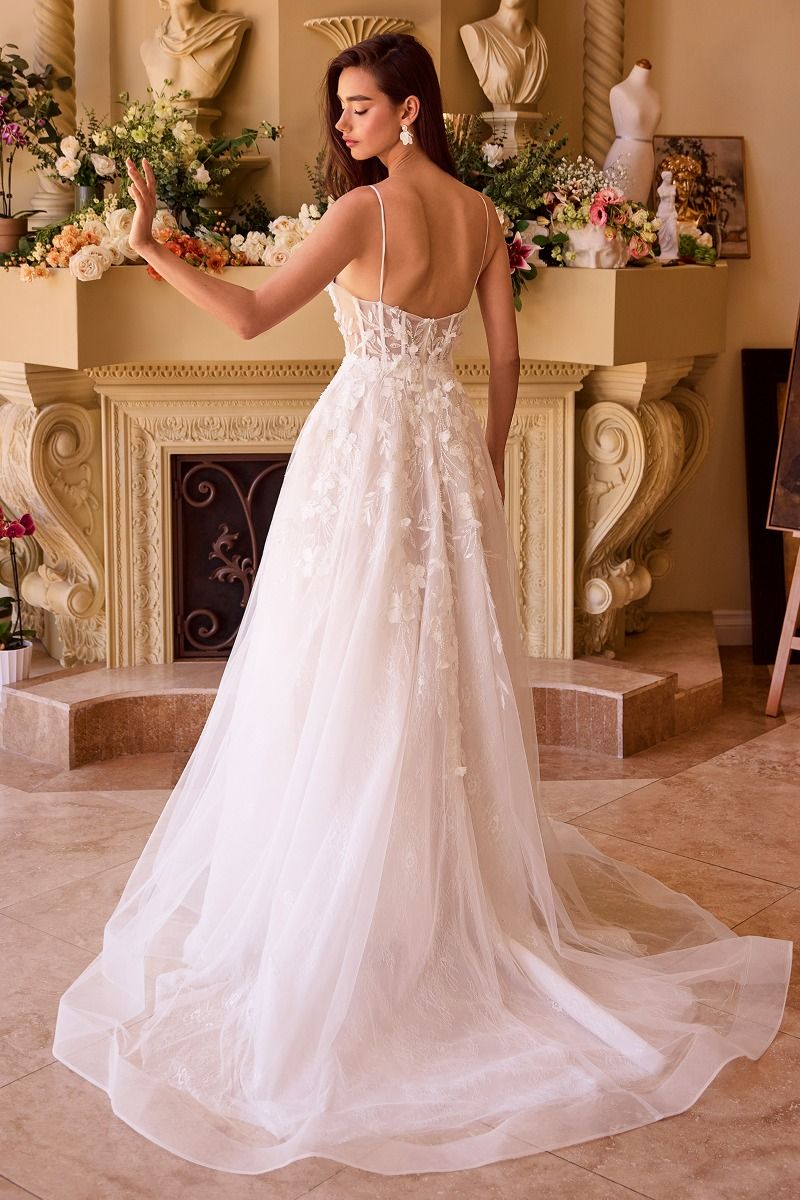 Layered Lace Wedding Gown