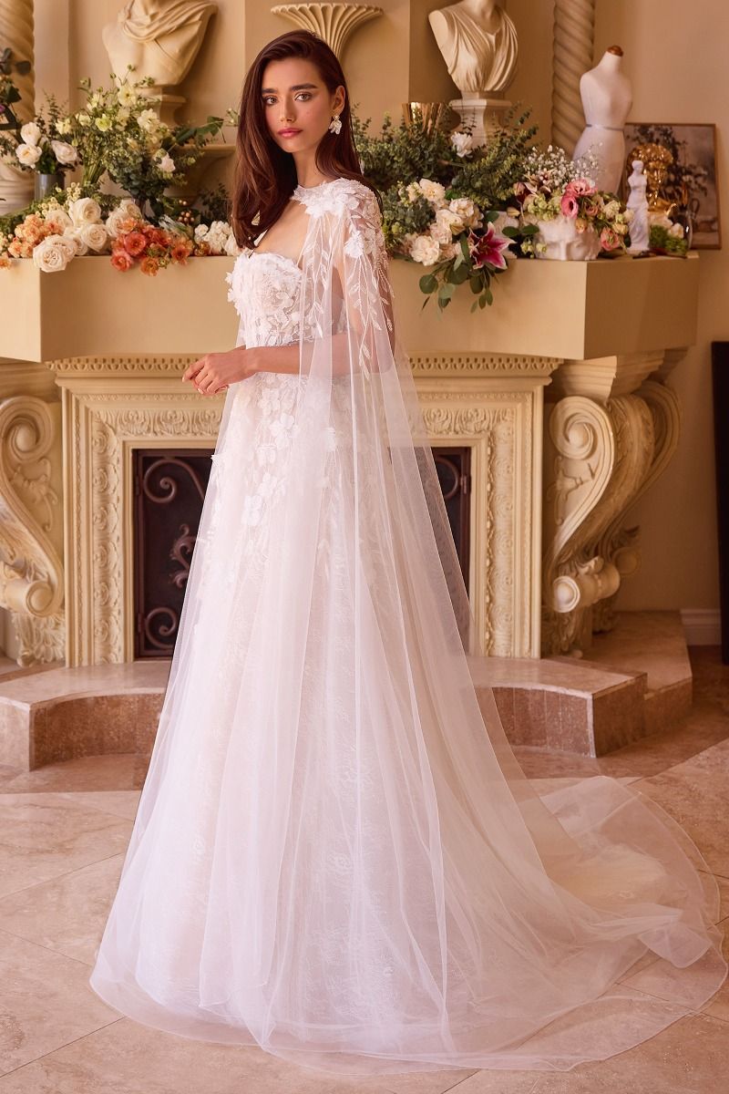 Layered Lace Wedding Gown