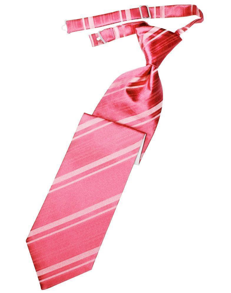 Striped Satin Kids Necktie