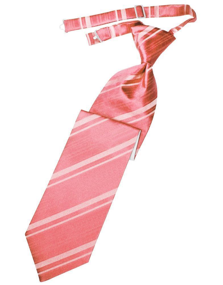 Striped Satin Kids Necktie