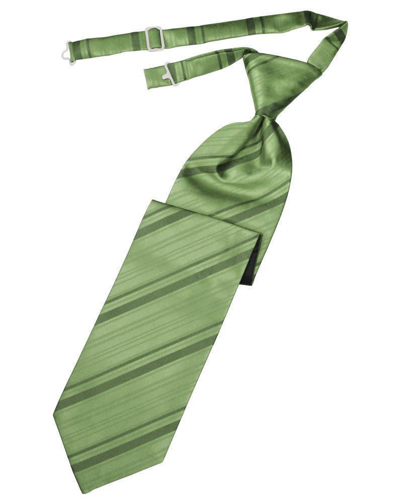 Striped Satin Kids Necktie