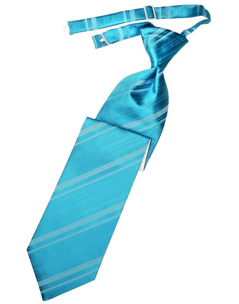 Striped Satin Kids Necktie