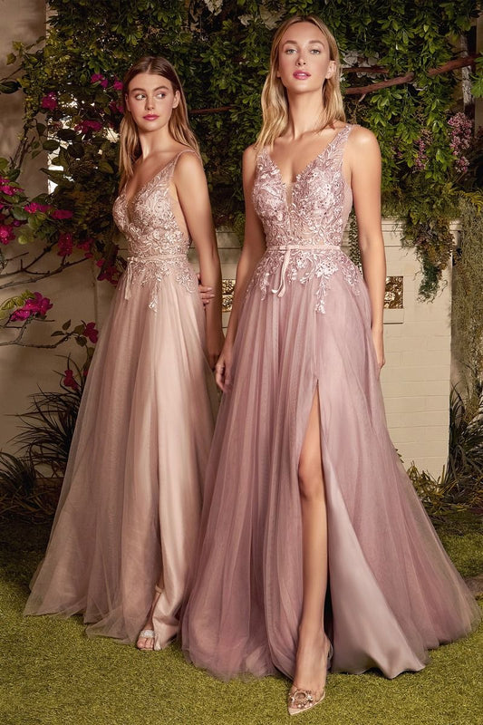 Layered Tulle A-Line Dress