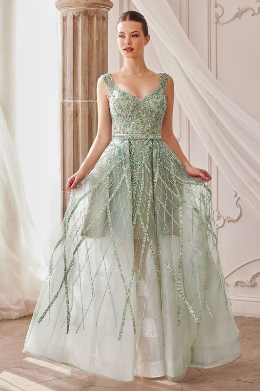 Gemma Jewel Beaded Ball Gown