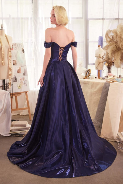 Off The Shoulder Organza Ball Gown
