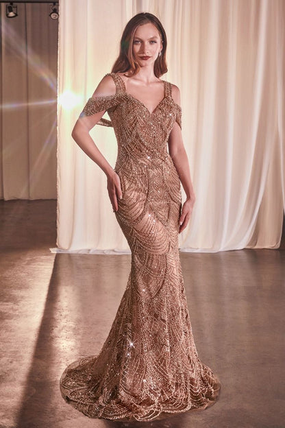 Fully Embellished Fit & Flare Gown