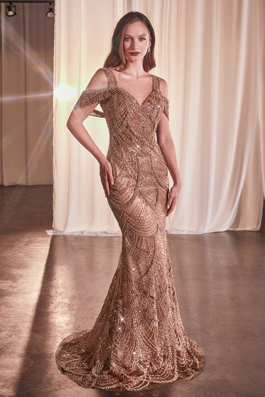 Fully Embellished Fit & Flare Gown