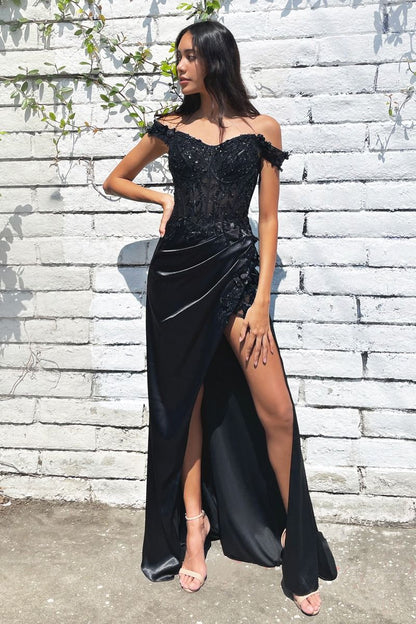 Floral Off The Shoulder Gown