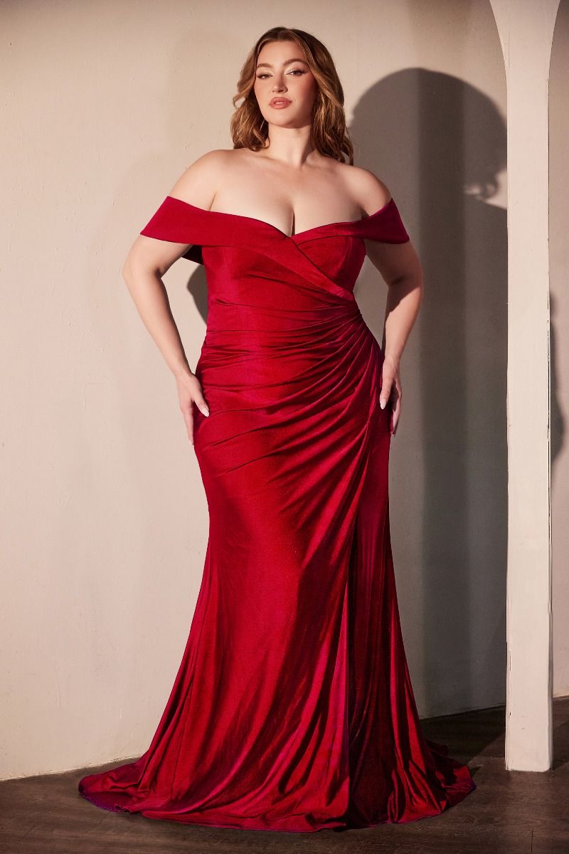 Stretch Spandex Off The Shoulder Curve Dress