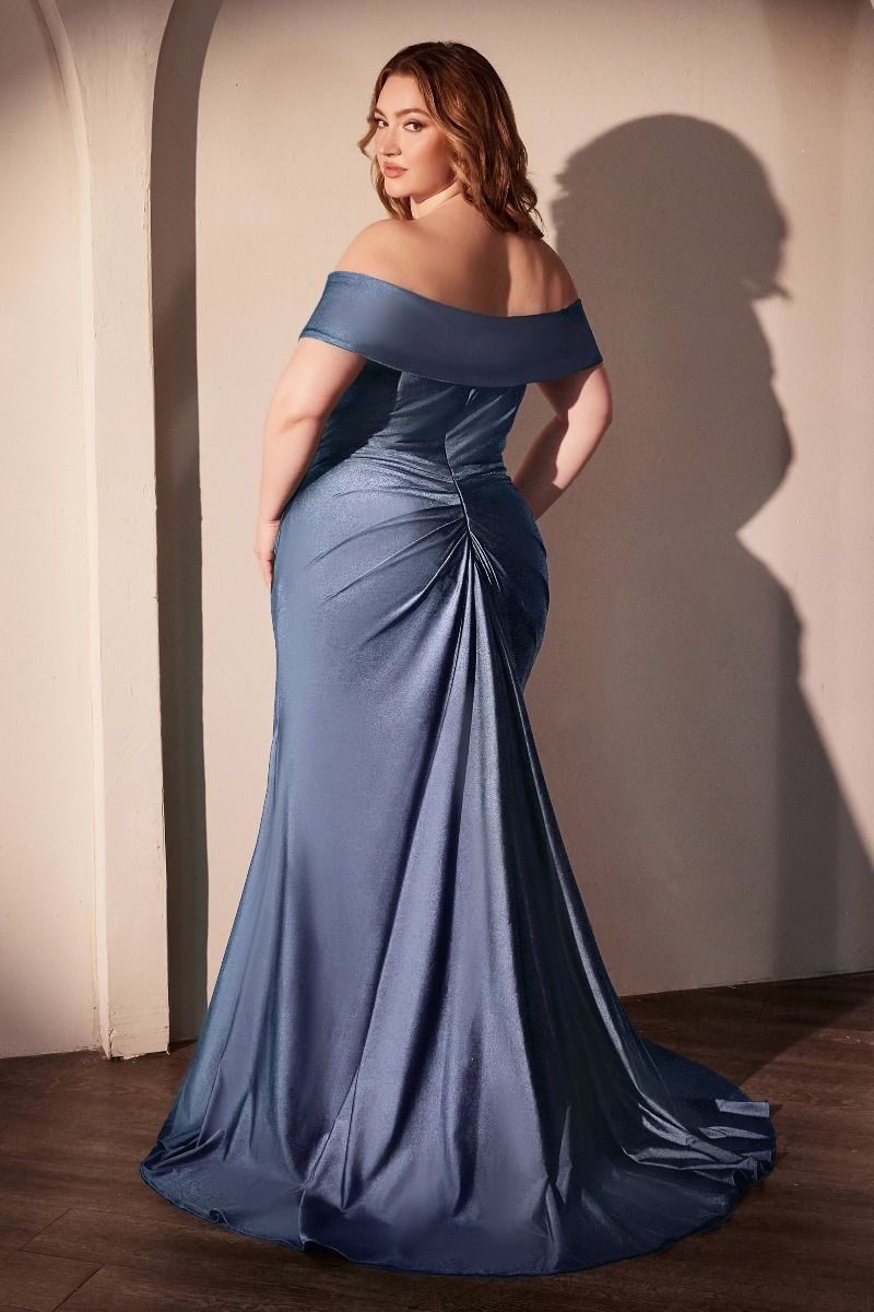 Stretch Spandex Off The Shoulder Curve Dress