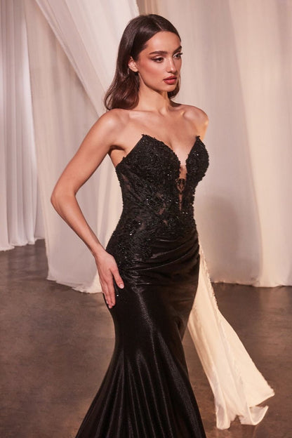Strapless Fitted Lace