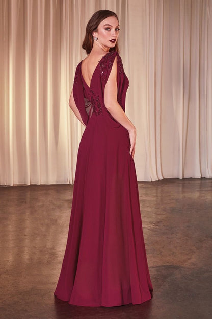 A-Liine Chiffon Modest Gown