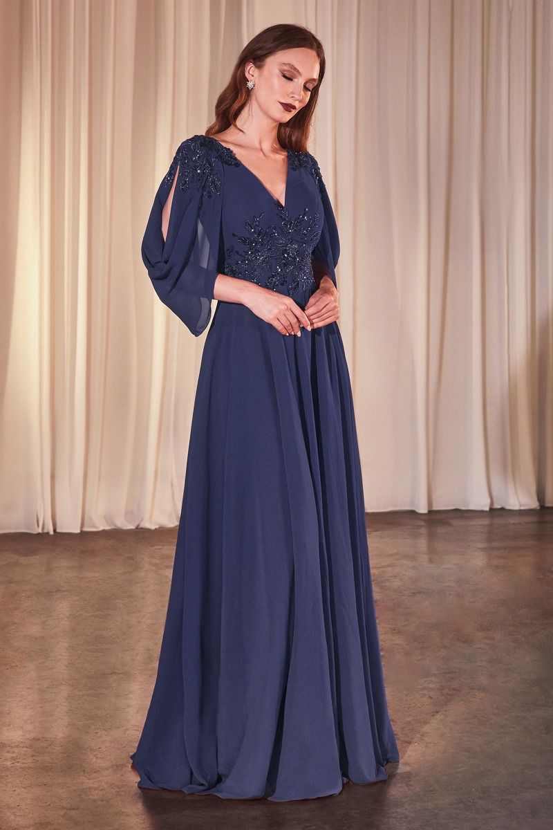 A-Liine Chiffon Modest Gown