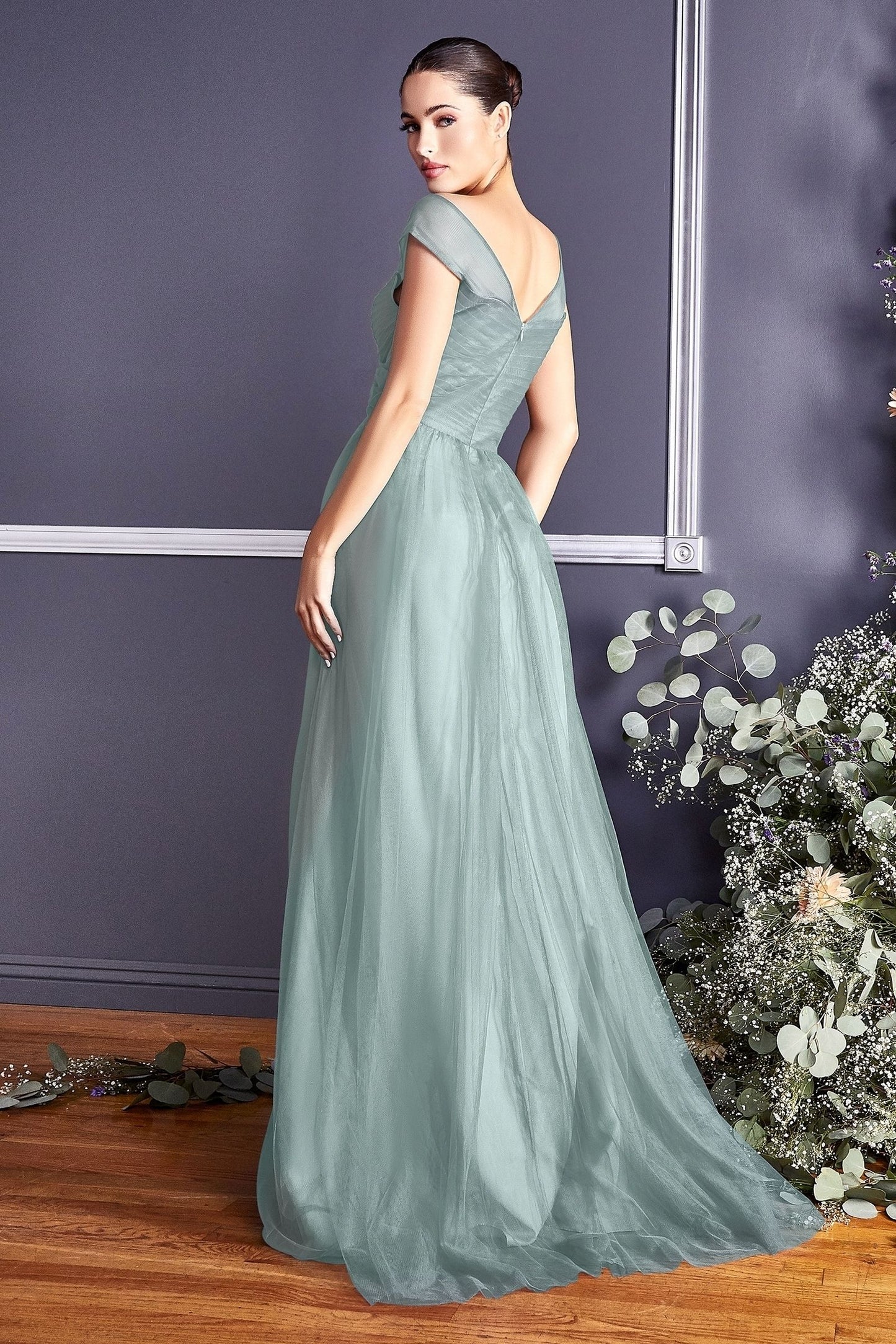 Layered Tulle A-Line Bridesmaid Dress