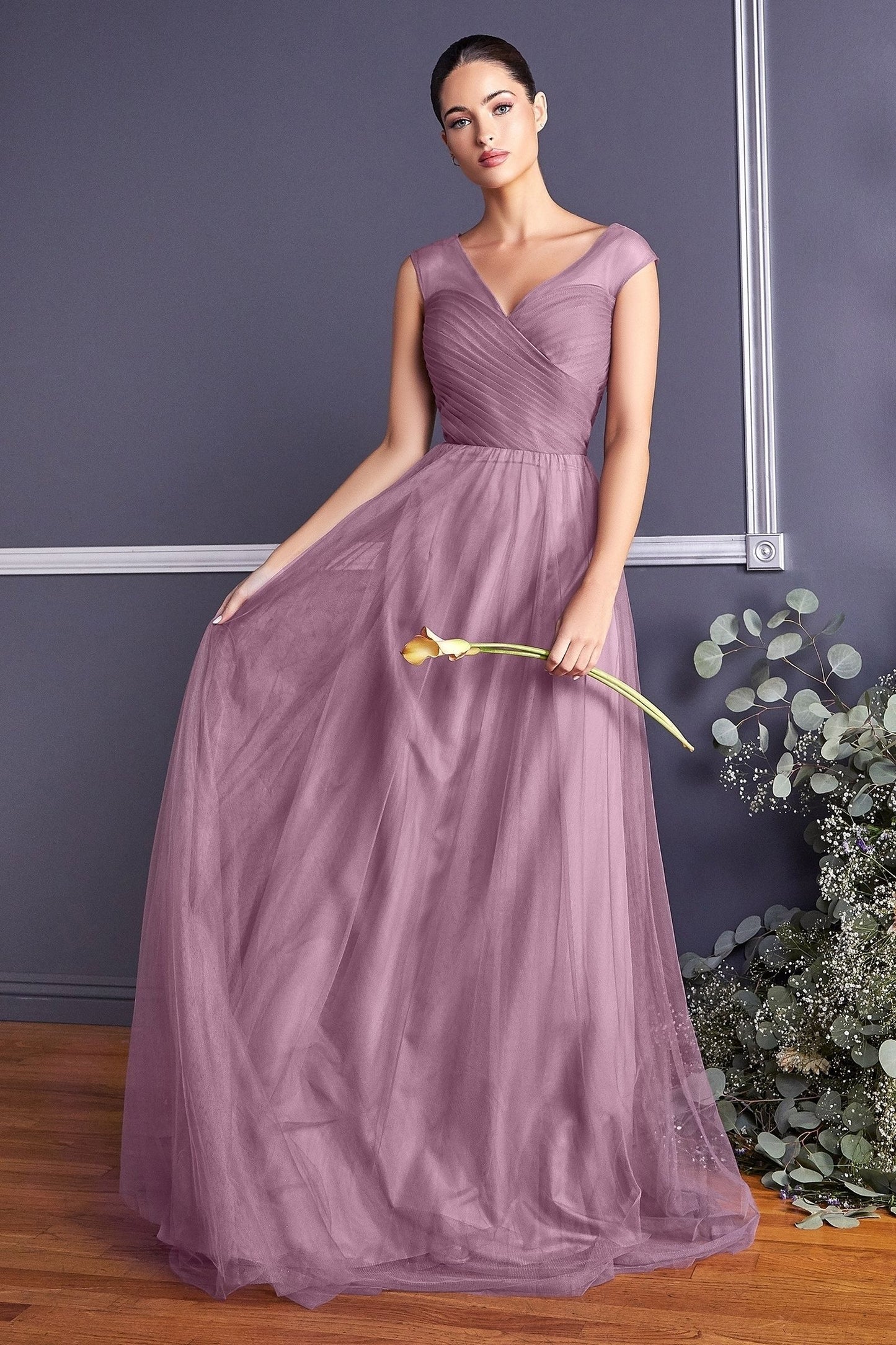 Layered Tulle A-Line Bridesmaid Dress