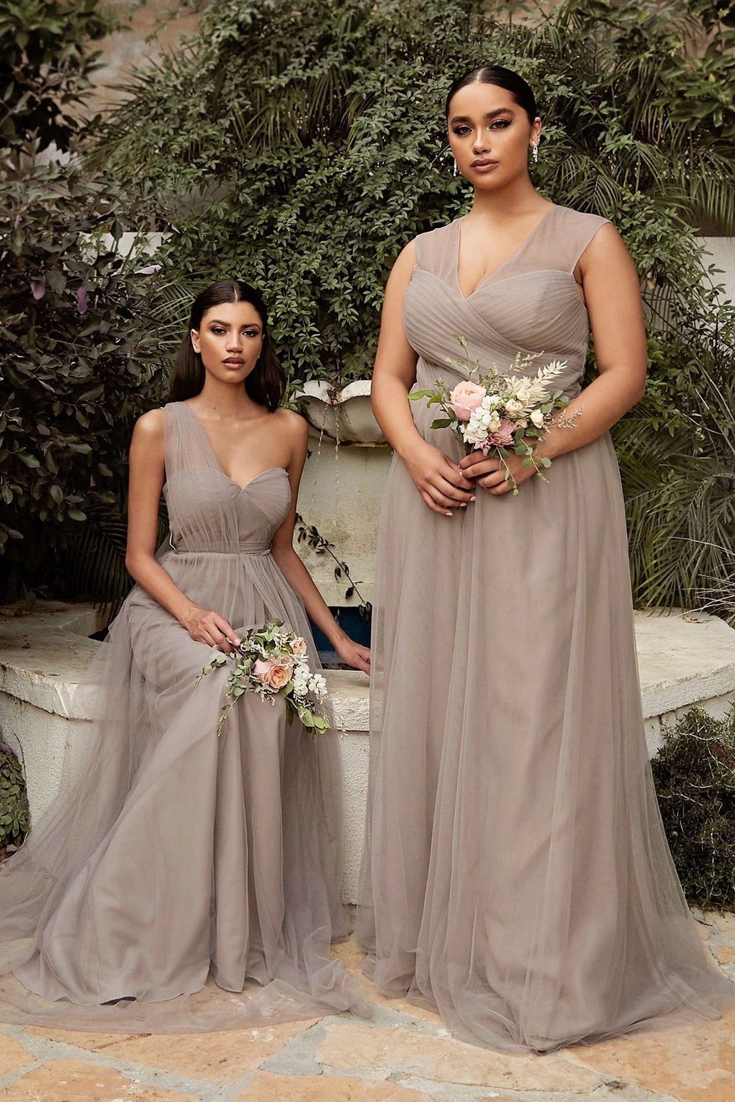 Layered Tulle A-Line Bridesmaid Dress