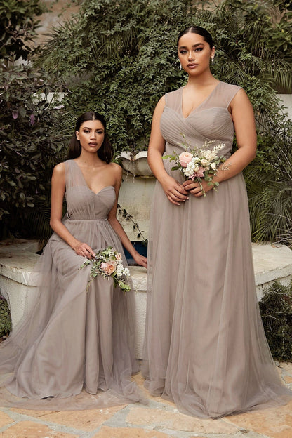 Layered Tulle A-Line Bridesmaid Dress