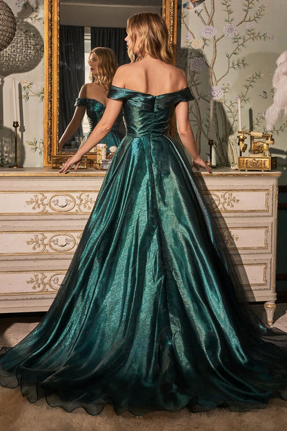 Organza Off The Shoulder Ball Gown