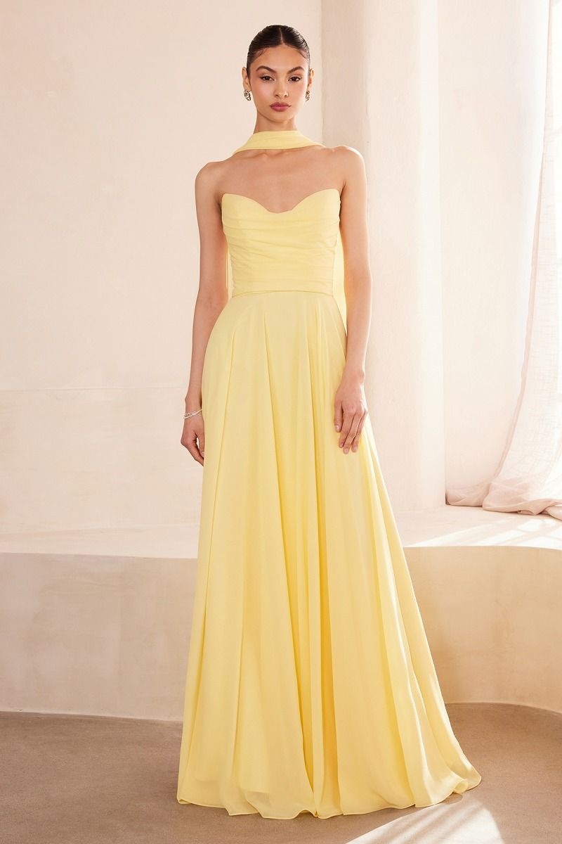 Strapless sweetheart neckline A-line dress