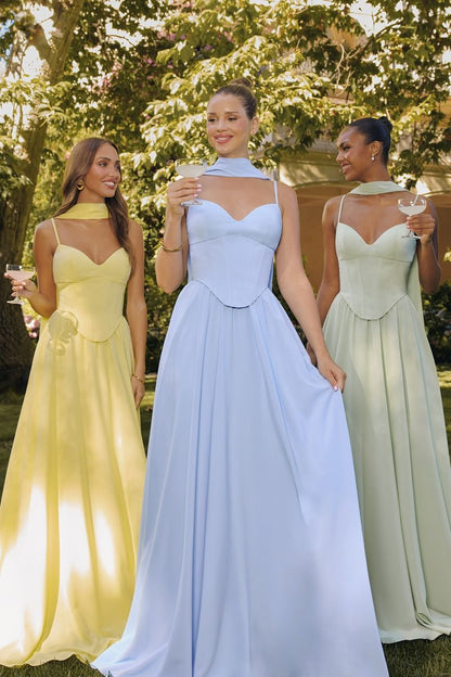 Sweetheart neckline A-line dress