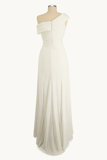 Asymmetric Wedding Dress With Leg Opening