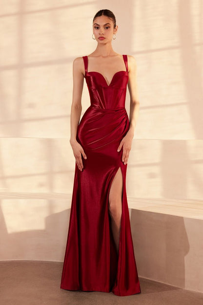 Square Neckline Fitted Dress