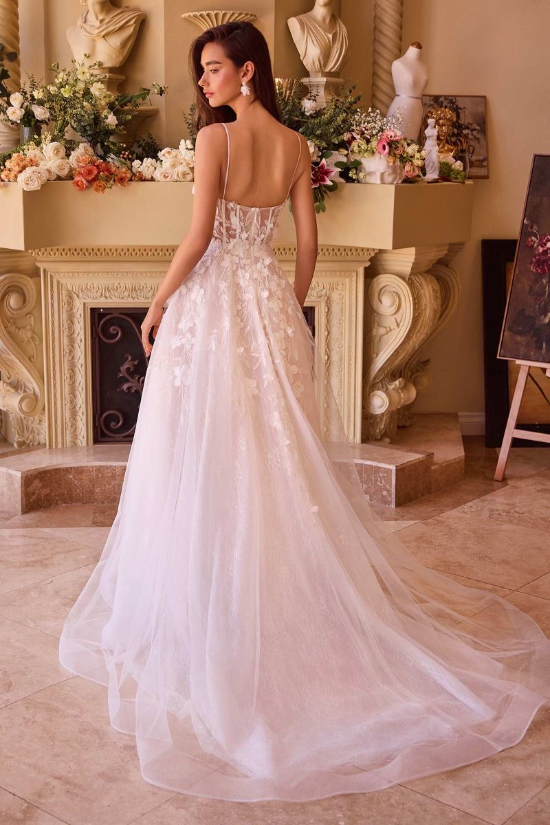 Layered Lace Wedding Gown