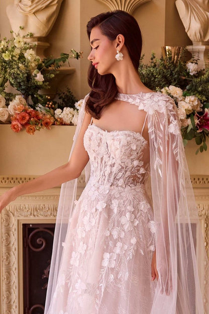 Layered Lace Wedding Gown
