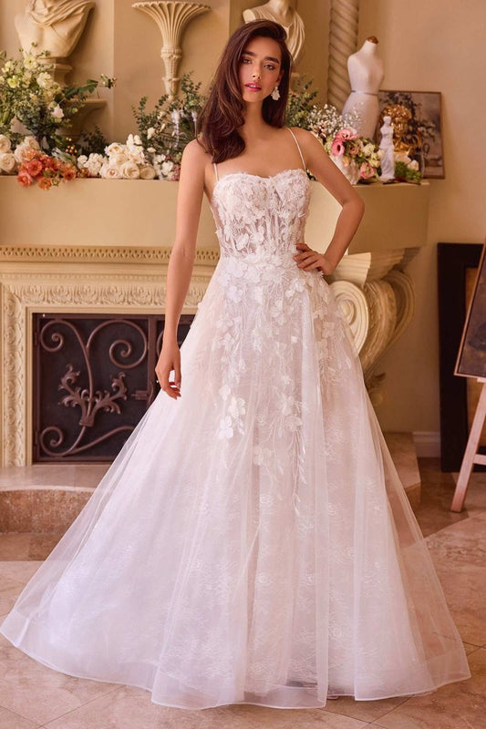 Layered Lace Wedding Gown