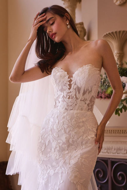 Strapless Mermaid Bridal Gown & Sleeves