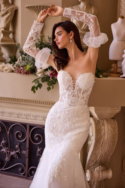 Strapless Mermaid Bridal Gown & Sleeves
