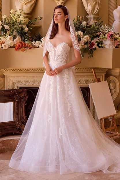 Deep Sweetheart Strapless Bridal Ball Gown