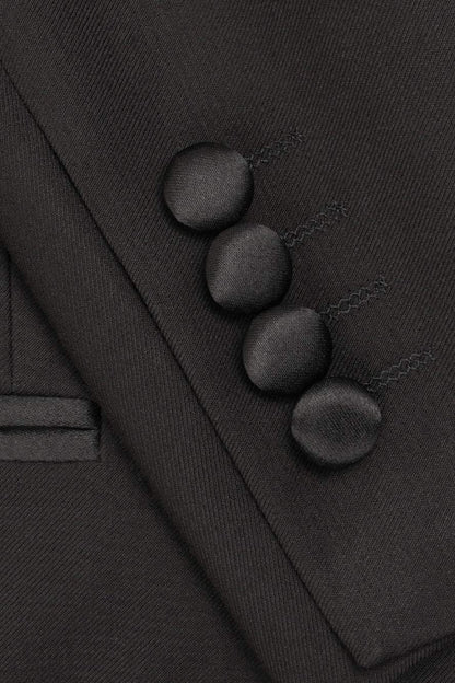 "Edward" Black Tuxedo Tailcoat