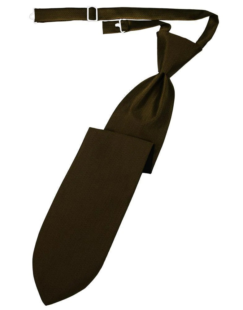Herringbone Necktie Pre-Tied