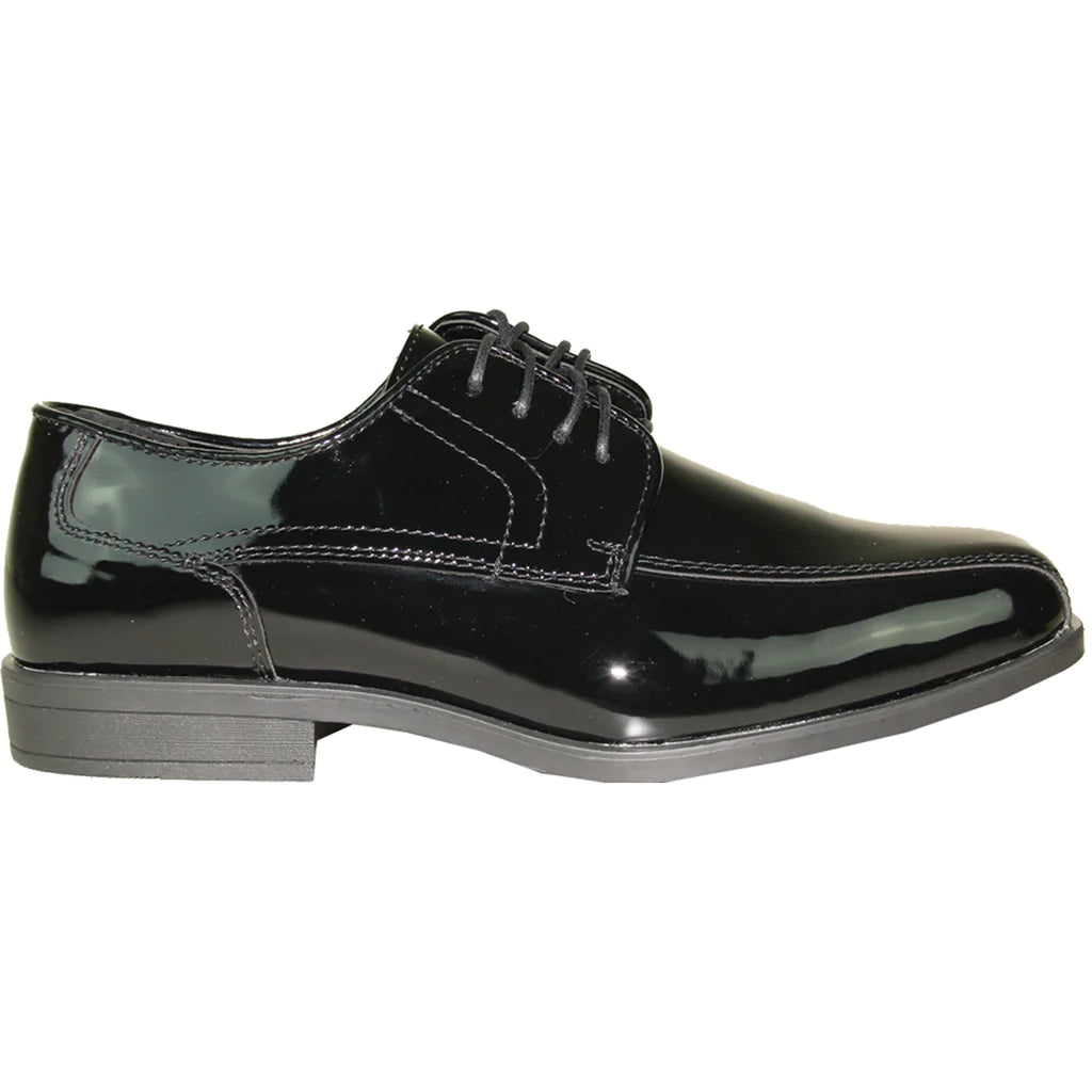 JEAN YVES Men Dress Shoe JY02 Oxford Formal Tuxedo for Prom & Wedding Shoe Black Patent