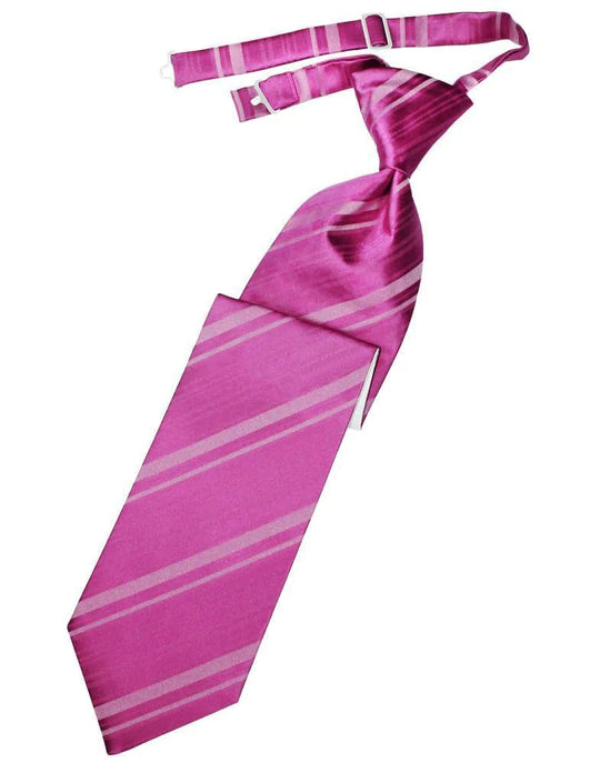 Striped Satin Kids Necktie