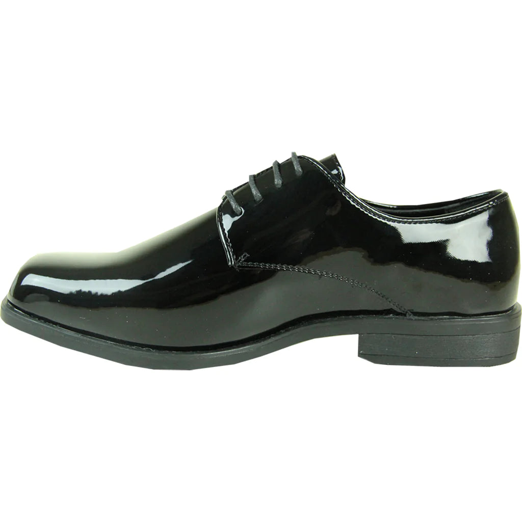VANGELO Men Dress Shoe TUX-1 Oxford Formal Tuxedo for Prom & Wedding Black Patent