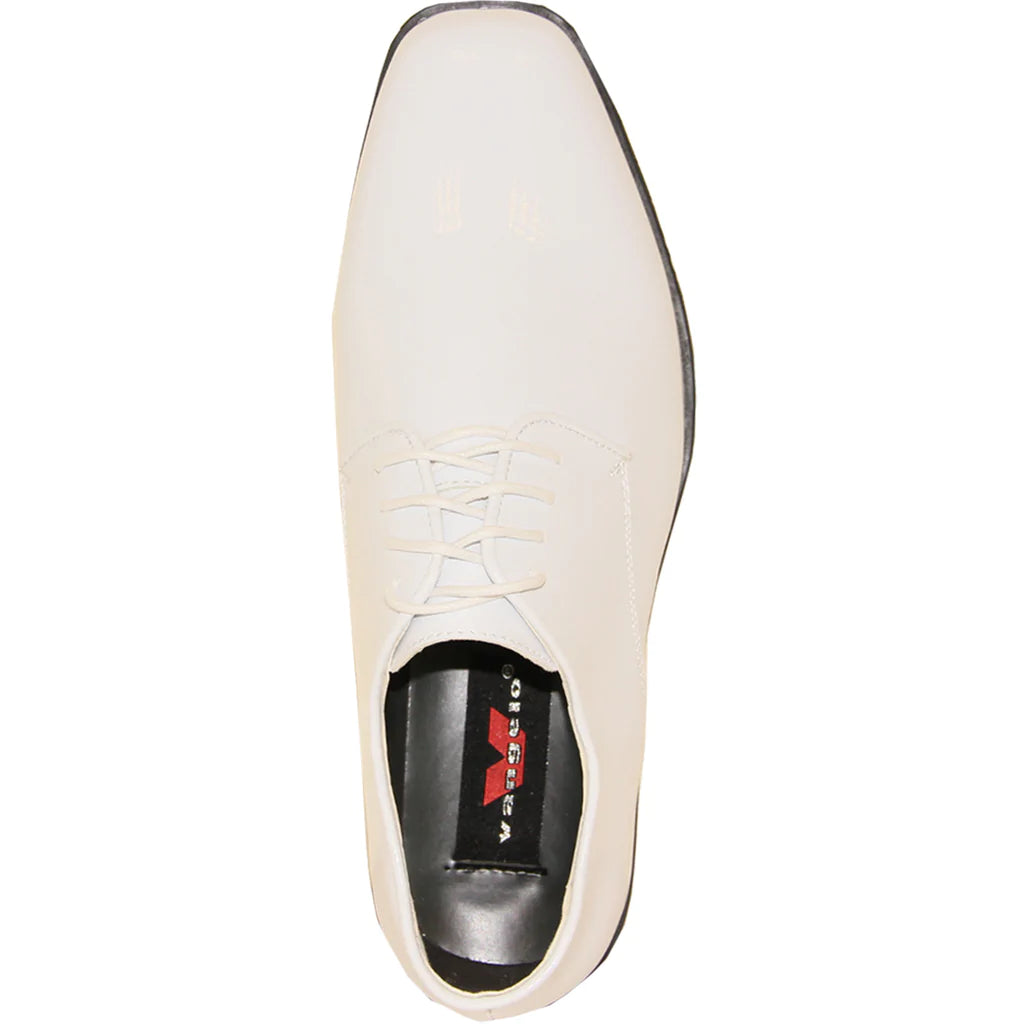 VANGELO Men Dress Shoe TUX-1 Oxford Formal Tuxedo for Prom & Wedding White Patent
