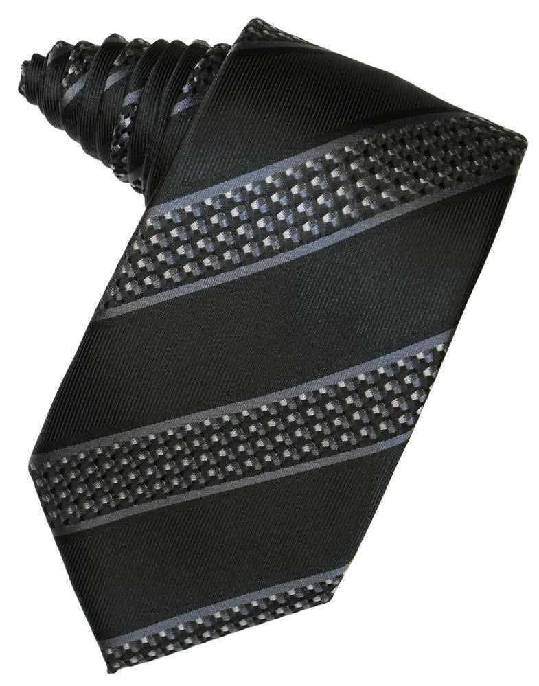 Venetian Stripe Necktie Self Tie