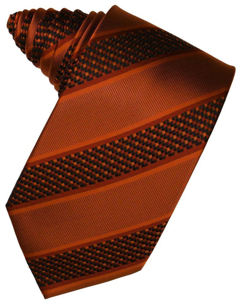 Venetian Stripe Necktie Self Tie