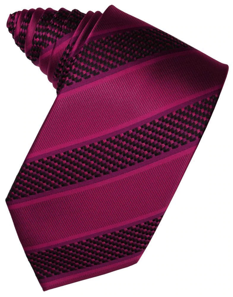 Venetian Stripe Necktie Self Tie