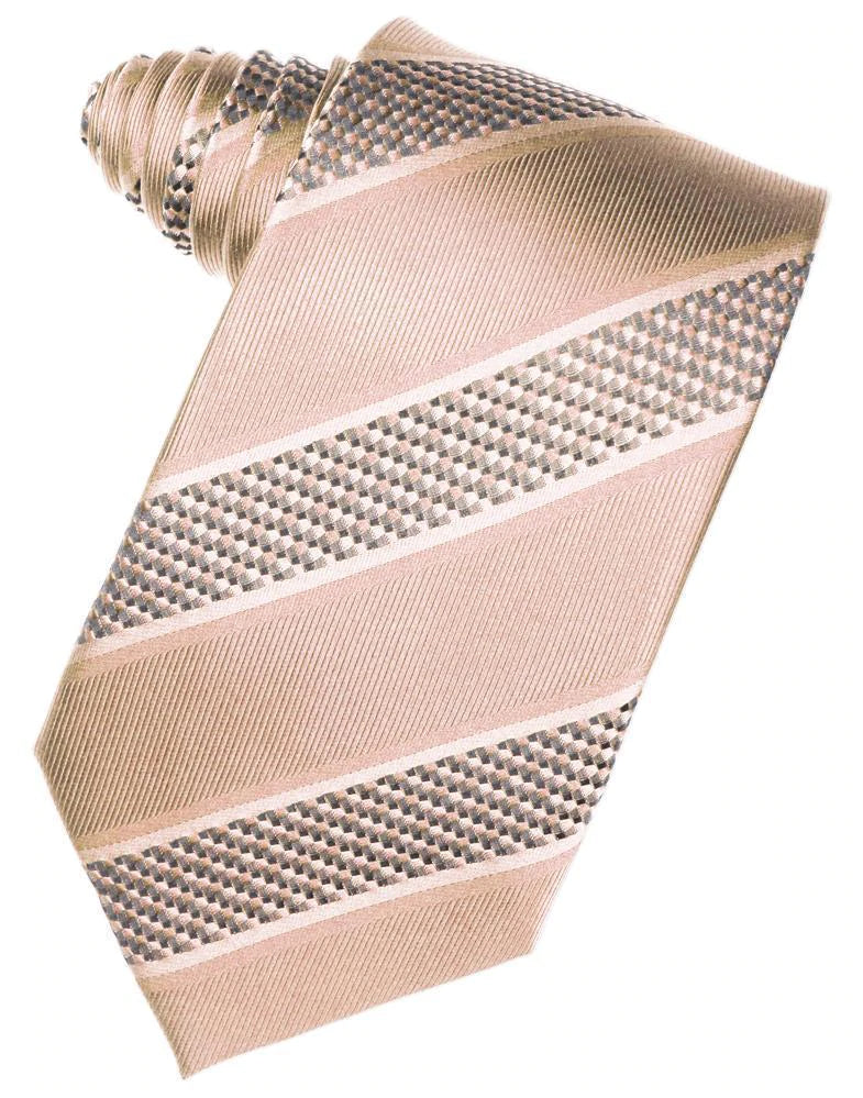 Venetian Stripe Necktie Self Tie