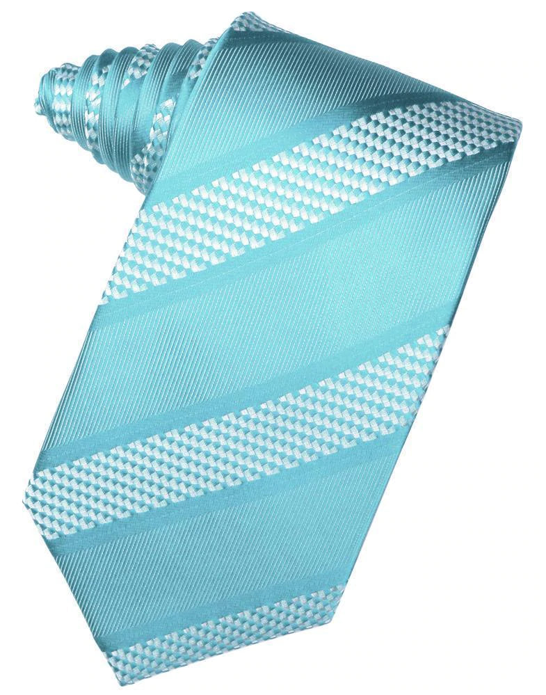 Venetian Stripe Necktie Self Tie