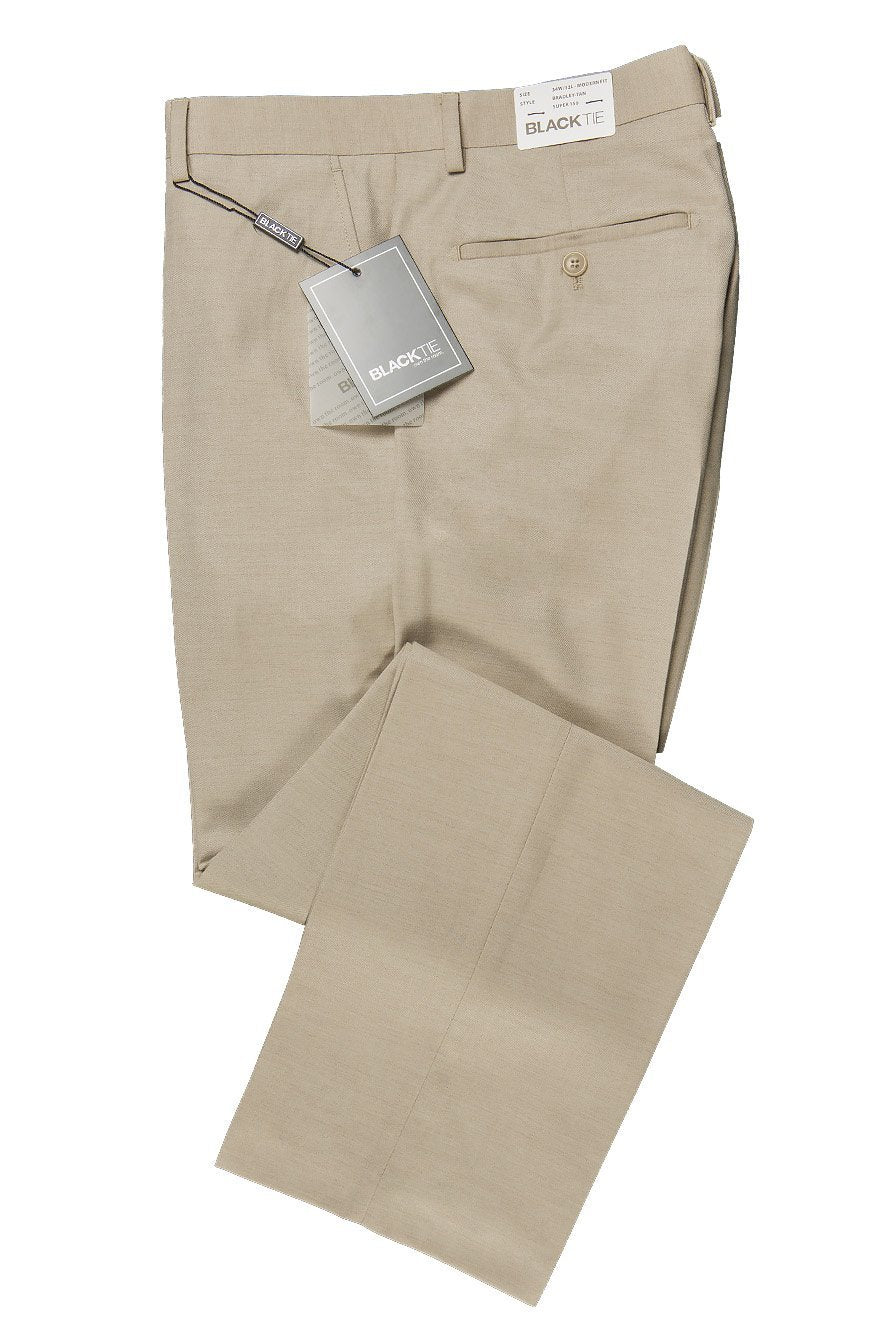 Bradley Tan Luxury Wool Blend Suit Pants - 28 / 30 / Modern 