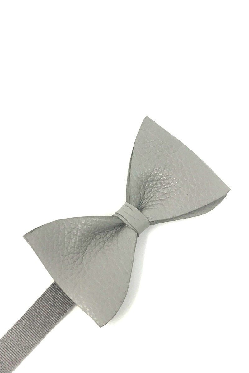 Textured Leather Bow Tie